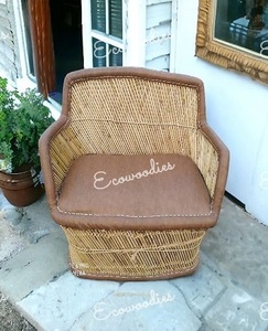 Juego de sofá de mimbre de bambú de diseño tradicional con estilo para Villa y taller para sala de estar de jardín y comodidad al aire libre - Product Image 1