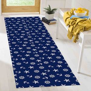 Tapis imprimé - Design boussole nautique et ancre pour bureau, chambre de garçon, avec tapis à poils doux - Product Image 4