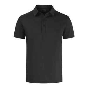Chemise en tricot uni pour homme, coupe ajustée, tissu respirant, design moderne et sportif, option de logo personnalisé - Product Image 1