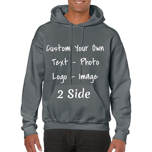 เสื้อฮู้ดผ้าฝ้ายโอเวอร์ไซส์ของผู้ชาย500gsm 100% - Product Image 2
