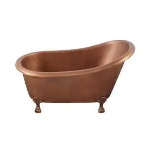 Atacado Supply Copper Bathtub with a Matte Shade Copper Bath Tub for Bathroom Accessories Disponível em Exportação