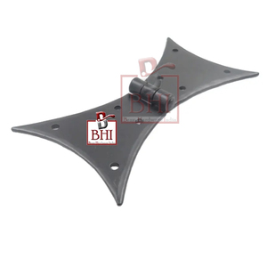 CHARNIÈRE EN FONTE PLEIN PAPILLON FINITION POUDRE NOIRE (125x65mm) - Product Image 2