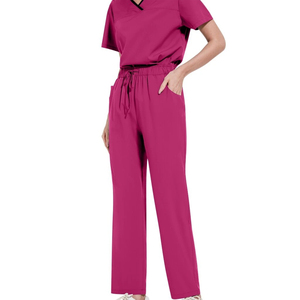 Confortable Spandex coton sergé tissu hôpital gommage ensembles détection d'aiguille fusion sans couture pour un usage médical unisexe-vente en gros - Product Image 4