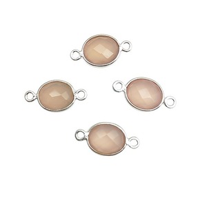 Aqua Chalcedony Connector เคลือบเหลี่ยมเพชรพลอยเพชรรูปไข่จี้เสน่ห์สําหรับการทําเครื่องประดับขายส่งผลการค้นหา - Product Image 6