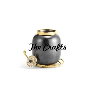 Jarrón de Flores Metálico Martillado de Alta Calidad, Forma Redonda, Accesorios de Decoración para el Hogar y Bodas - Product Image 6