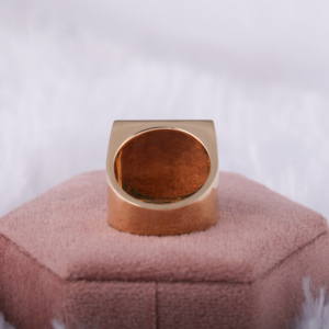 Anillo de diamante de Hip Hop de corte princesa para hombre en anillo de diamante de moissanita de oro sólido de 14kt con nuevo estilo de Hip Hop de moda personalizado - Product Image 4