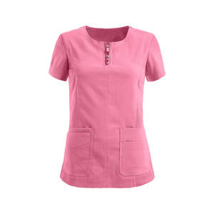 Uniformes médicaux de qualité supérieure pour femmes, chemises de travail à col rond, uniformes médicaux en gros, chemises d'uniforme d'hôpital pour hommes. - Product Image 1