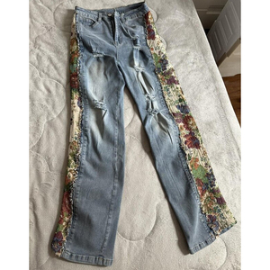 แจ็กเก็ตผ้ายีนส์หรูหราแฟชั่นใหม่สำหรับผู้หญิงเสื้อคลุมซักด้วยอารมณ์อินเทรนด์สบายๆสำหรับฤดูใบไม้ร่วงฤดูหนาว - Product Image 3