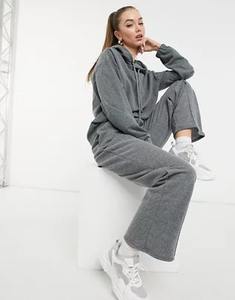 Conjunto de Sudadera con capucha y pantalones de chándal con lavado ácido personalizado, ropa de calle para mujer, sudaderas con capucha con tinte anudado para mujer, Stone Wash Distress - Product Image 4