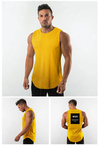 High Quality 100% Cotton <b>Men's</b> <b>Tank</b> <b>Top</b> <b>for</b> Summer Casual Style Breathable Knitted Design with Logo on Front Low Price - Product Image 6