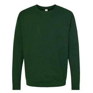 Sweat-shirt uni unisexe vert en gros 65% coton 35% polyester imprimé votre logo - Product Image 1