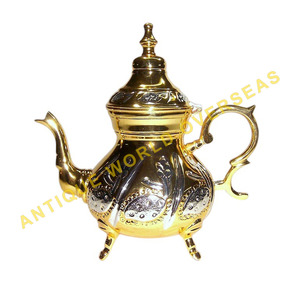 ชุดเครื่องชากาแฟทำจากโลหะโทนสีทองแนววินเทจเป็นมิตรต่อสิ่งแวดล้อม - Product Image 2