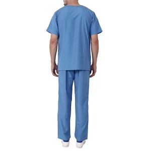 Venta al por mayor de uniformes de hospital de talla grande precio barato médico Scrub en tela Jersey Venta caliente Scrub para la venta - Product Image 3