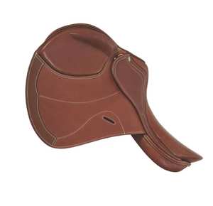Selle de cheval d'entraînement polyvalente à ajustement sécurisé Cavaliers professionnels École Débutants Siège en cuir Sangle réglable Grands animaux - Product Image 4