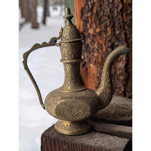 Cafetera Árabe de Acero Inoxidable de Diseño Más Reciente, Acabado Dorado, Ecológica, Moderna, para Servir Té, Espresso y Café - Product Image 5