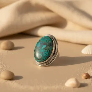 แหวนเงินแท้ 925 ประดับคริสโคลา สำหรับผู้หญิง เครื่องประดับอัญมณีแฟชั่น ต่างหู - Product Image 2