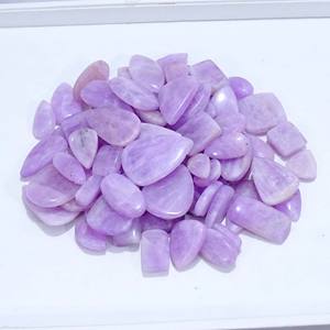 Natural Kunzite Cabochon Loose Gemstone Lot Cabochon Wholesale Lot Loose Gemstone Jewelry Bulk <b>Product</b> - Product Image 1