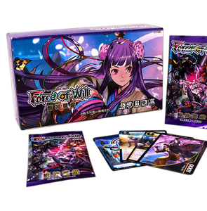 Vente en gros de cartes à collectionner holographiques japonaises, dessin animé, Sublimation, carte à collectionner, impression de jeu avec boîte vide - Product Image 1