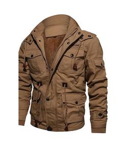 Veste matelassée en coton tissé de qualité supérieure, 100 % coton, col montant, respirante pour un confort hivernal supérieur, durable et intemporelle - Product Image 1