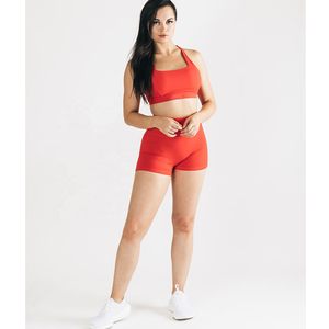 Seamless Women Biker Shorts Active Wear Workout Compression Scrunch Butt High Waisted Yoga Shorts Pants in Digital Printing - Product Image 6