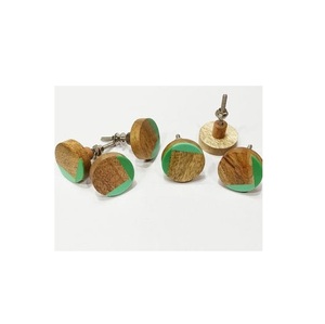 Poignées de meubles en bois et résine, boutons faits à la main, quincaillerie de haute qualité pour tiroirs, armoires, portes de cuisine, boutons de porte - Product Image 6