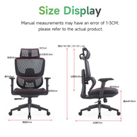 Chaise de bureau ergonomique moderne à dossier haut en maille, réglable en hauteur, avec appui-tête 3D, pour le gaming, garantie 3 ans