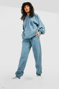 Chándal lavado con ácido para mujer de calidad superior, chándal transpirable de estilo deportivo y informal liso para hombre, suministro OEM - Product Image 2