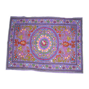 Nappe brodée à la main Aari, chemin de table ethnique indien, textile décoratif pour table à manger, table basse - Product Image 1