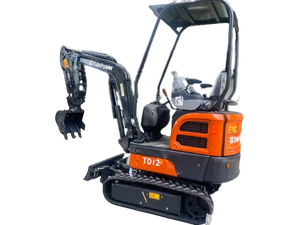 Mini excavatrice de 1 tonne sur chenilles Bagger prix bon marché avec CE à vendre Mini excavatrice petite excavatrice sur chenilles - Product Image 4