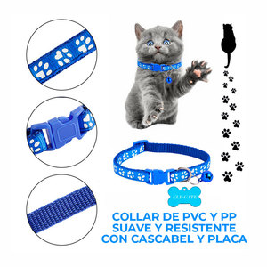 Collar Reflectante de Seguridad Anti-Asfixia Moderno para Perros y Gatos, Impermeable, de Nailon, con Elegante Estampado de Cuero, Accesorio Simple de Seguridad para Mascotas - Product Image 2