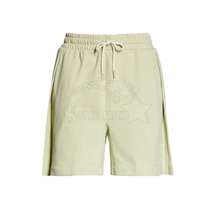 Pantalones cortos informales de mujer al por mayor mezcla de algodón ropa de verano cómoda con bolsillos laterales pantalones cortos de mujer personalizados - Product Image 1