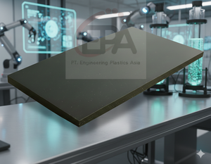 Feuille en plastique solide de haute qualité HDPE NOIR 6 mm x 1 m x 2 m avec une structure stable à haute résistance et une longue durée de vie - Product Image 1