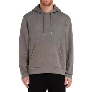 OEM Pull à capuche épais et solide à imprimé vintage pour hommes 100% coton XS-6XL délavé à l'acide Sweats à capuche d'hiver en éponge française de haute qualité - Product Image 1