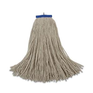 Boardwalk 24 Oz. White <b>Microfiber</b> <b>Mop</b> Cloth Cut-End Lie-Flat Cotton Wet Rectangle <b>Mop</b> Pad 12/Carton Spinning <b>Mop</b> - Product Image 1