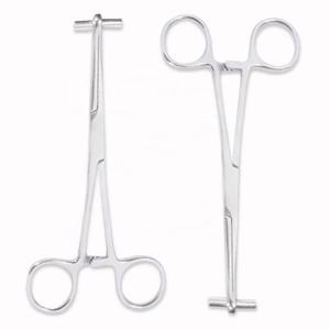 คีมเจาะจมูกสแตนเลสคุณภาพสูง คีมหนีบเจาะหูและร่างกายขายดี อุปกรณ์ผ่าตัด คีมหนีบเข็ม โลหะ - Product Image 3