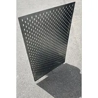 Panneau perforé en acier brut de 1,5 mm sur mesure, compatible IKEA Skadis, pour rangement d'outils