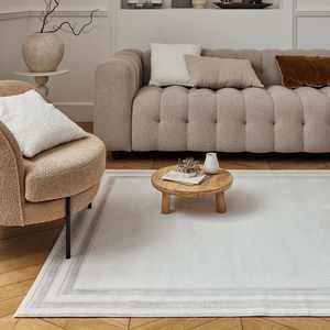 Tapis de couloir bordé crème-beige Carmel, série 6060 - Product Image 3