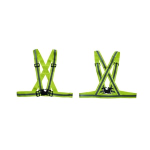 Ceinture de vêtements de sécurité réfléchissante réglable haute visibilité gilet réfléchissant de course de nuit avec sangles de sécurité gilet de course élastique - Product Image 5