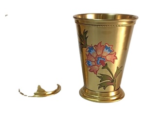 แก้วทัมเบลอร์ทองเหลืองงานทำมืองานตามสั่งสำหรับตกแต่งโต๊ะในครัวอุปกรณ์แก้วค็อกเทล - Product Image 1