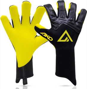 Gants de gardien de but de haute qualité, toutes conditions météorologiques, best-seller, latex allemand, matériau confortable, diverses utilisations en extérieur, avec Ako - Product Image 1