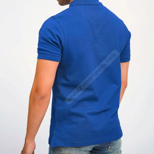 Broderie surdimensionnée de haute qualité pour polos personnalisés Vêtements décontractés en tricot durables avec des chemises à boutons personnalisées à motif solide - Product Image 4