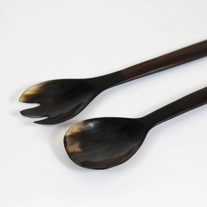 Servidor de ensalada de cuerno de Búfalo, artículos de regalo para servir alimentos, utensilios de cocina y herramientas de comedor, superventas - Product Image 5