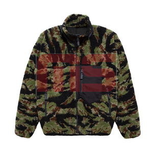 Plus Size <b>Men</b> <b>Sherpa</b> <b>Fleece</b> Winter Jacket Custom Logo Full Zipper Casual Streetwear Outdoor Jacket - Product Image 1