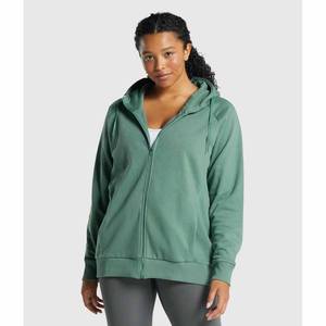 Oversized <b>Sweatshirts</b> And Pullover Crop Top Grey Zip Sexy Fashion Women Hoodie Crop Top - Product Image 3