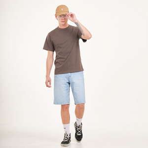 2024 unisexe hommes décontracté 100% coton Polyester col rond T-Shirt Logo personnalisé 180 grammes poids à manches courtes écran Jersey - Product Image 3