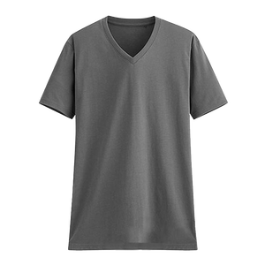Camiseta con cuello en V para hombre de alta calidad 100% algodón 160-200 Gsm venta al por mayor diseño Simple a granel - Product Image 4