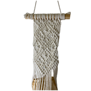 Porte-plante en macramé Boho panier suspendu personnalisé pour décoration murale de jardin à la maison - Product Image 4