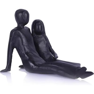 Iron Figurine Couples Sculptures Enhance Modern Minimalist Decor with Emotional Richness and Symbolic Meaning - Product Image 1