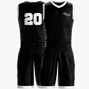 Vêtements de sport en gros avec logo personnalisé imprimé, uniformes de basket-ball respirants et confortables, uniformes de basket-ball pour hommes - Product Image 3