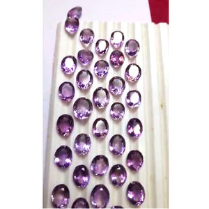 Lot de 121 pierres précieuses naturelles d'améthyste bleue, de 10 mm à 16 mm, ovales et rectangulaires, facettées, 490 carats, qualité supérieure, coupées, Iroc Sales, 118 $ US - Product Image 5